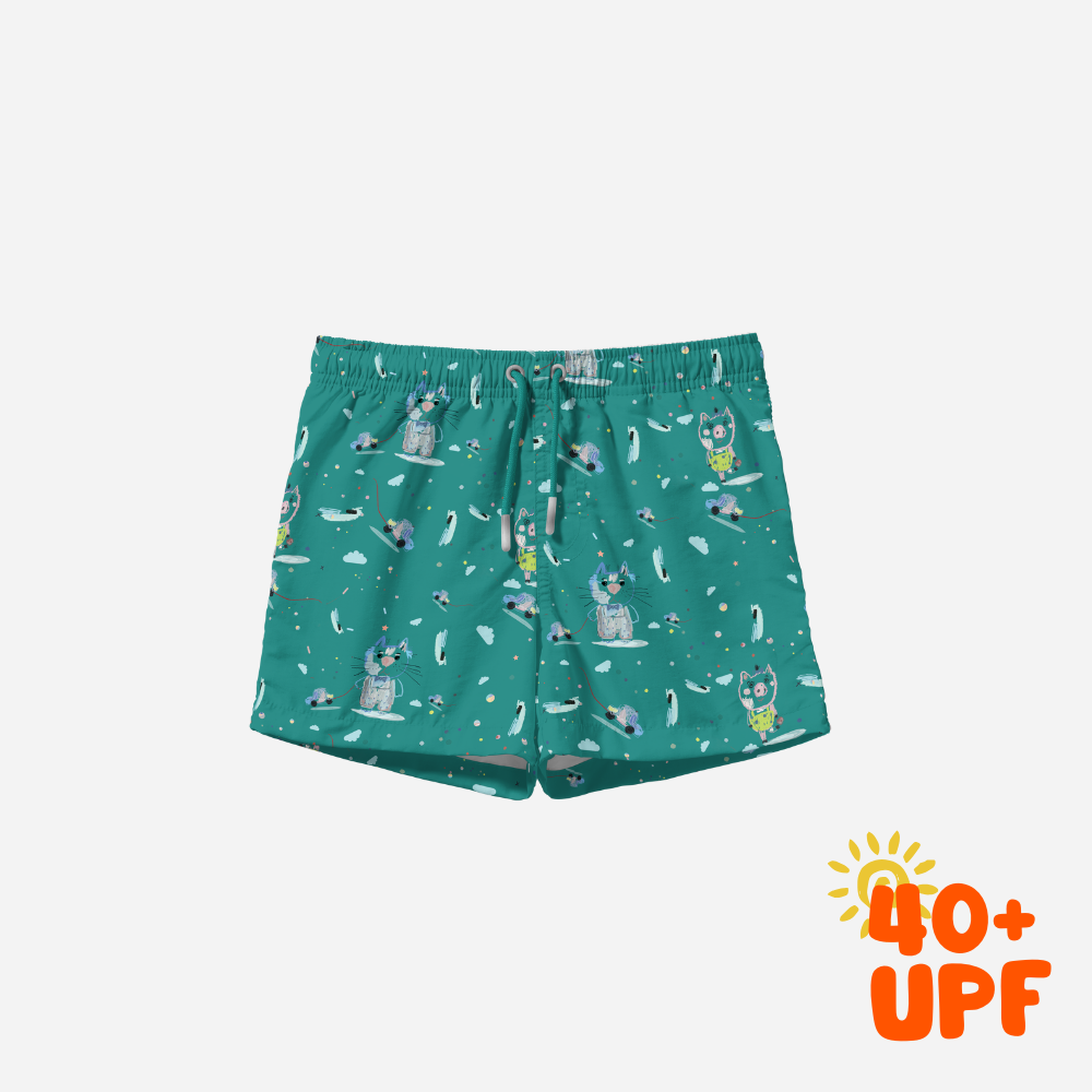 Doodle Swim Trunks